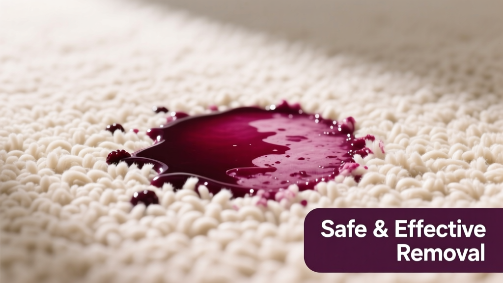 How to Remove Berry Juice from Carpet Safely
