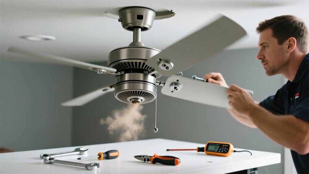 Fix a Wobbling Ceiling Fan Making Unusual Noise
