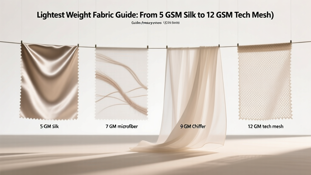 Lightest Weight Fabric Guide: From 5 GSM Silk to 12 GSM Tech Mesh