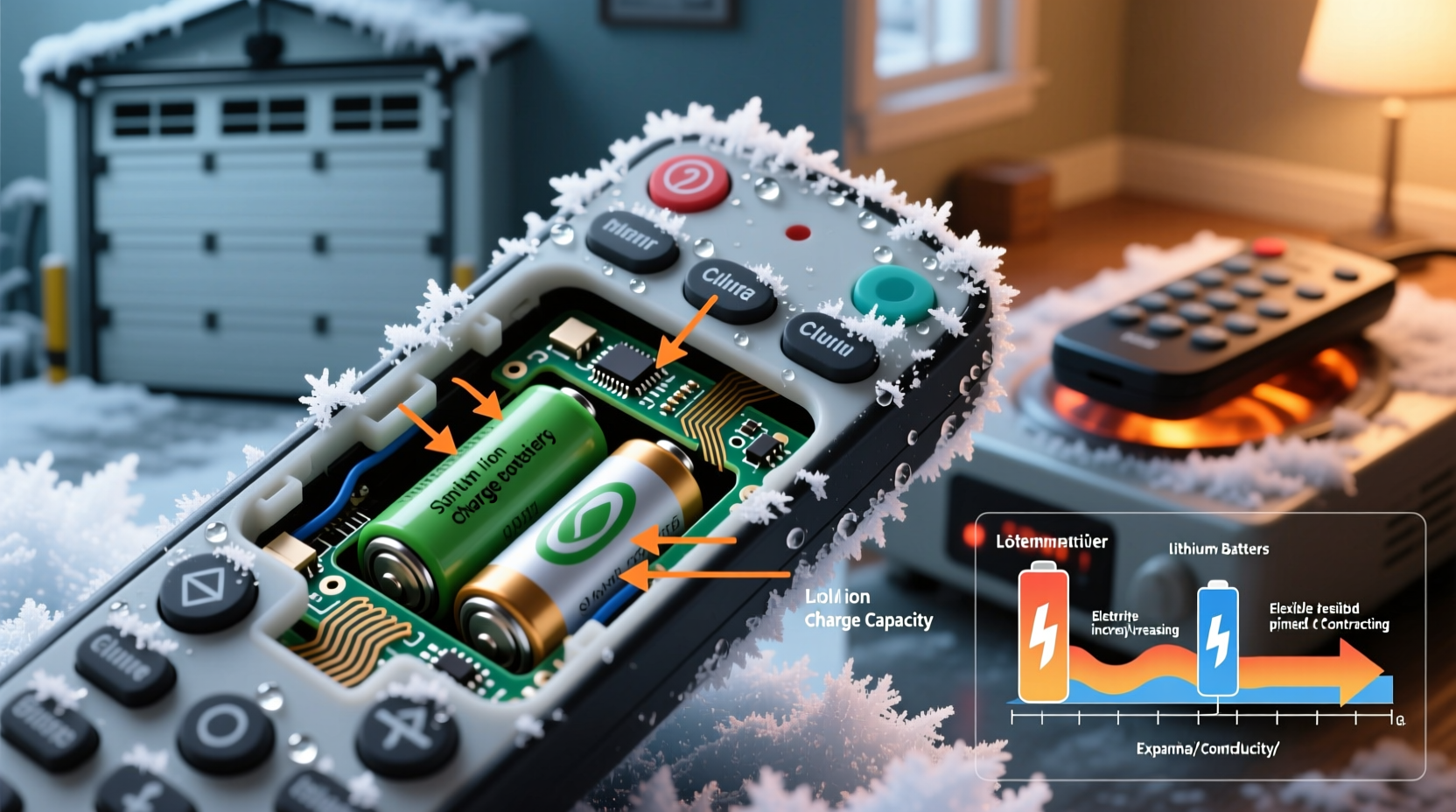 why do some light remotes stop working after being stored in cold garages