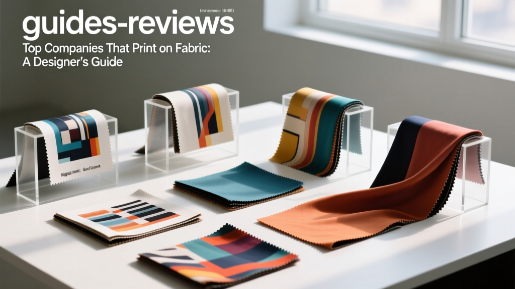 Top Companies That Print on Fabric: A Designer’s Guide