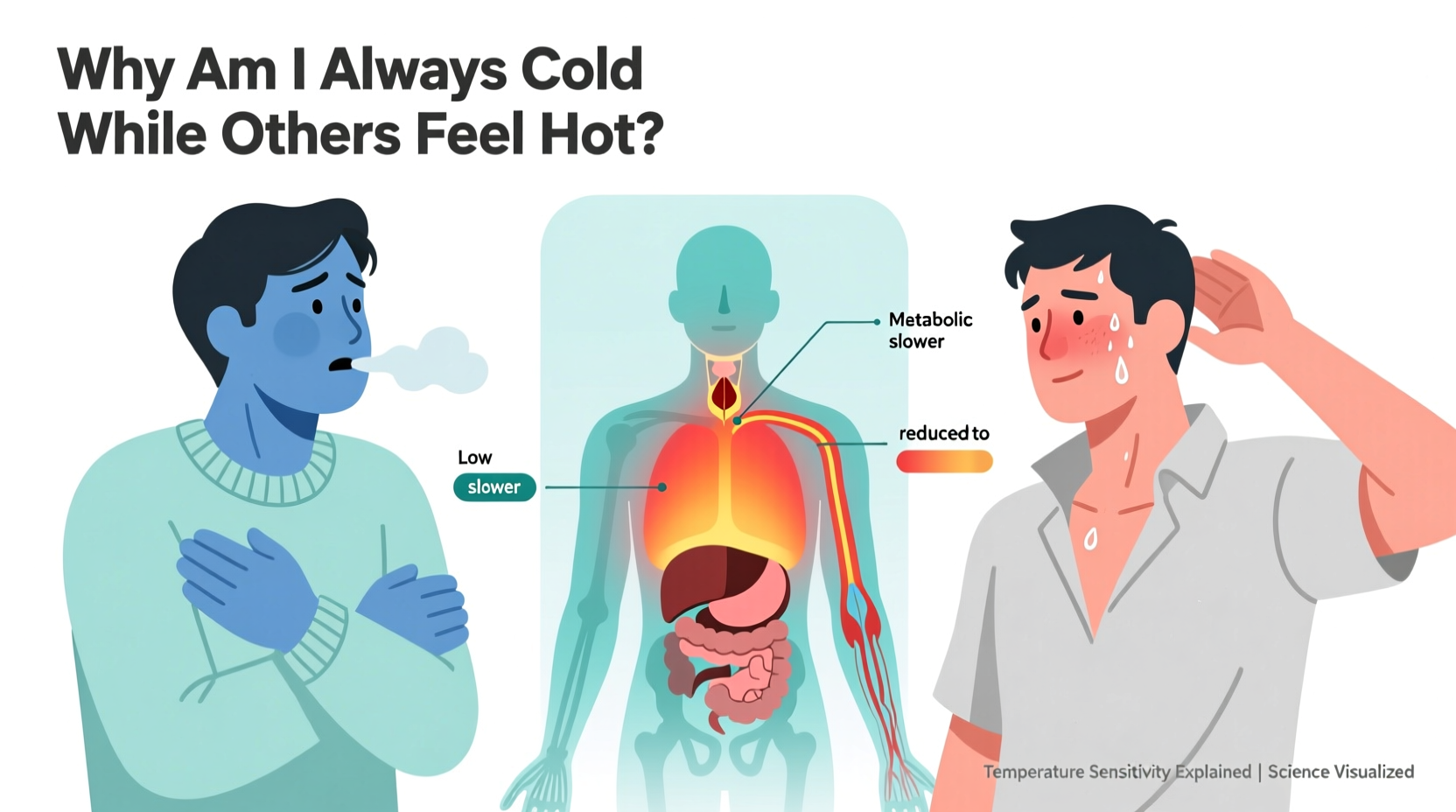 why am i always cold while others feel hot temperature sensitivity explained