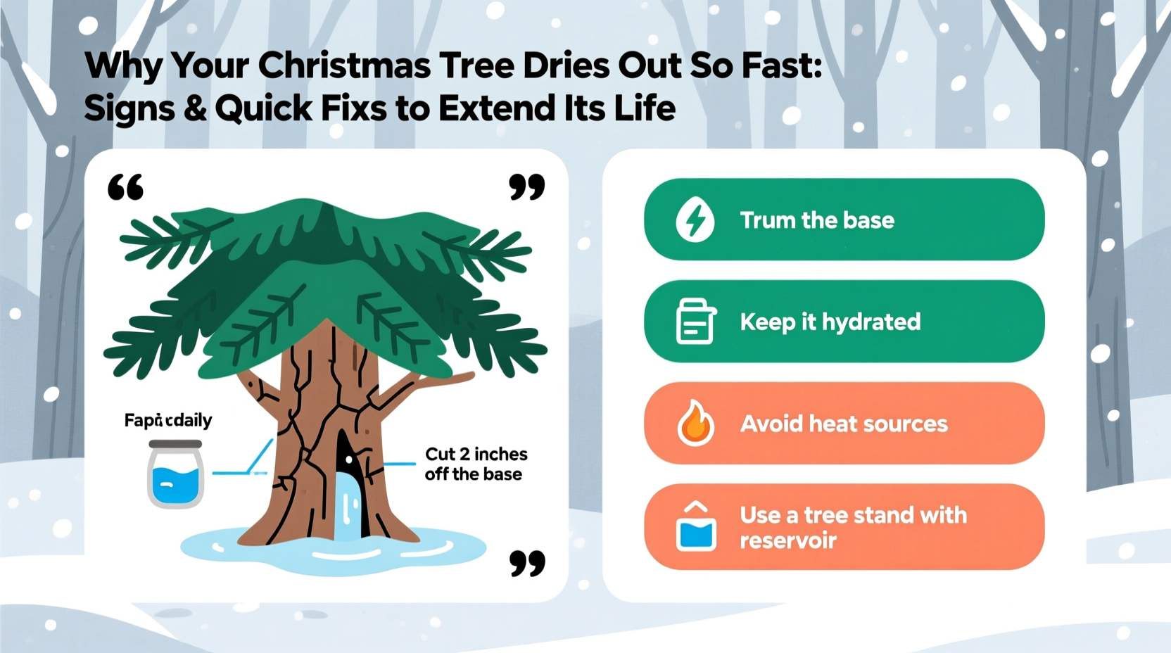why does my christmas tree dry out so fast signs and quick fixes to extend its life