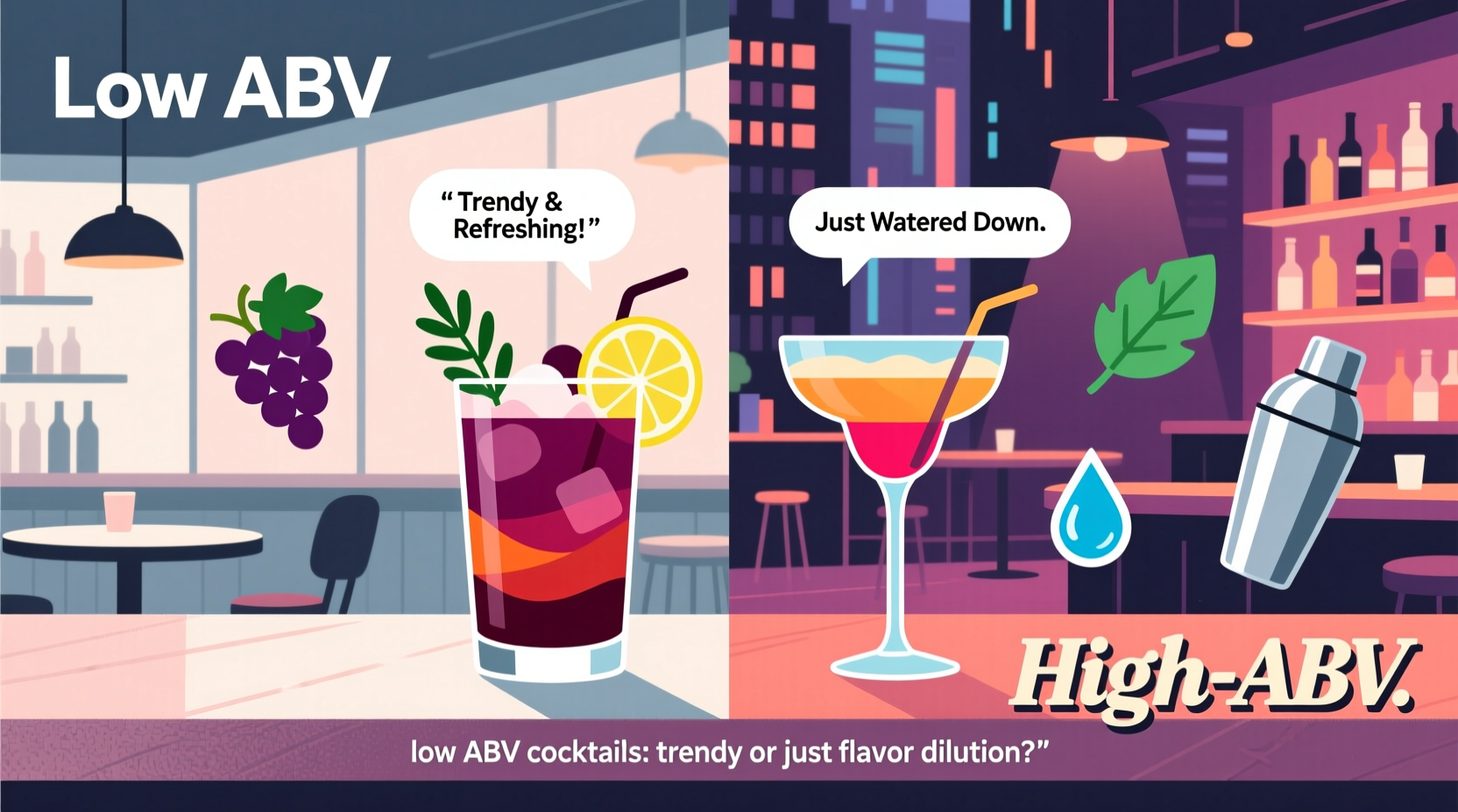 low ABV cocktails are they trendy or just watering down flavor