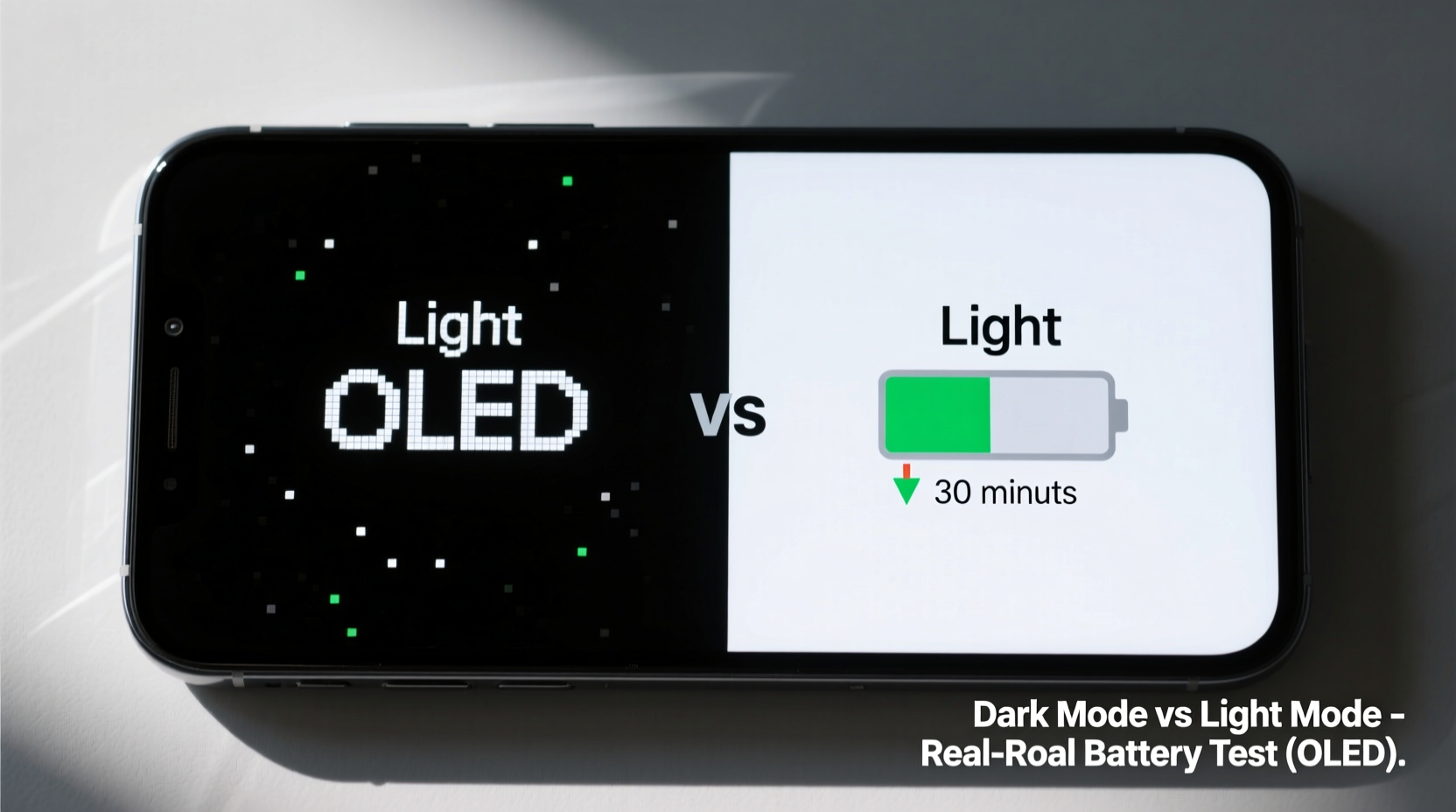 does using dark mode save battery on oled screens real world testing