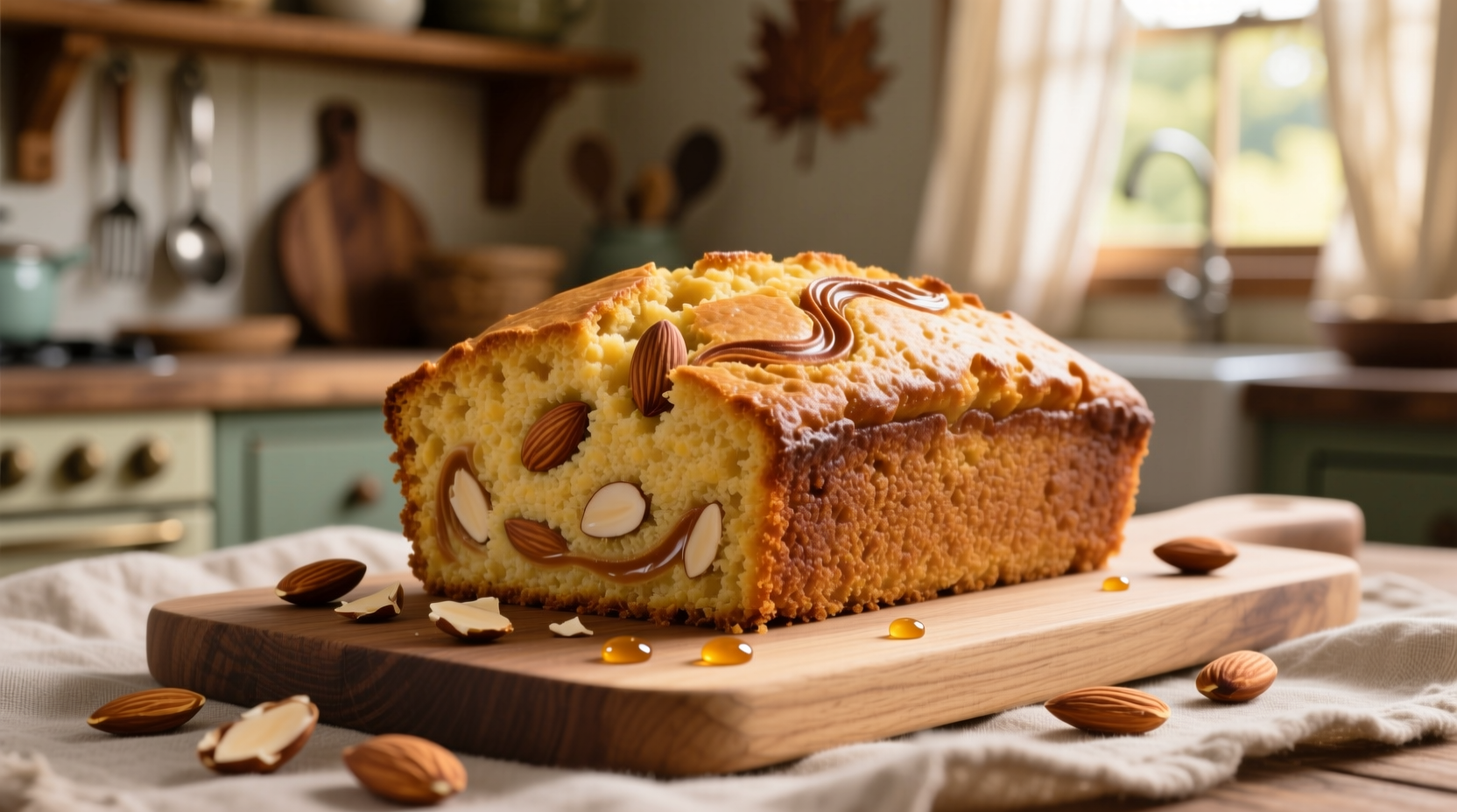 gluten free maple almond cornbread