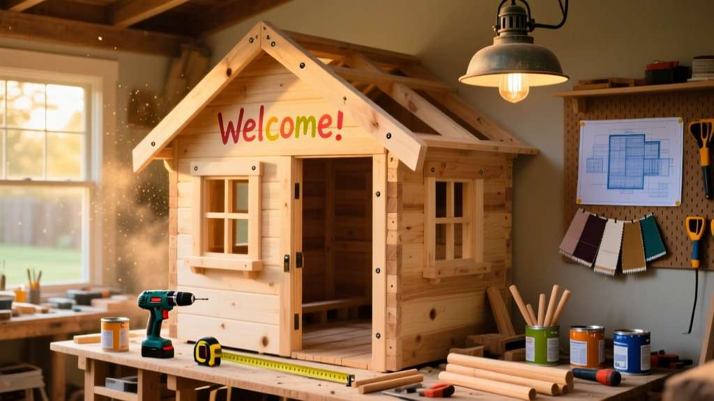 DIY Backyard Playhouse for Kids