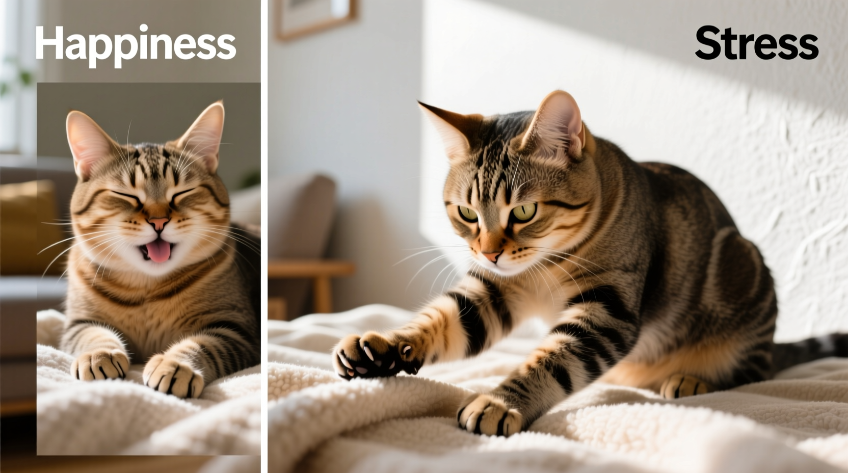 why does my cat kneading blankets mean shes happy or stressed explained