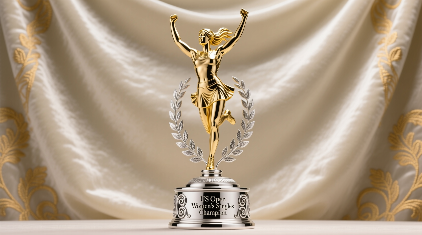 the us open womens singles championship trophy designed and handcrafted by tiffany co for the united states tennis association