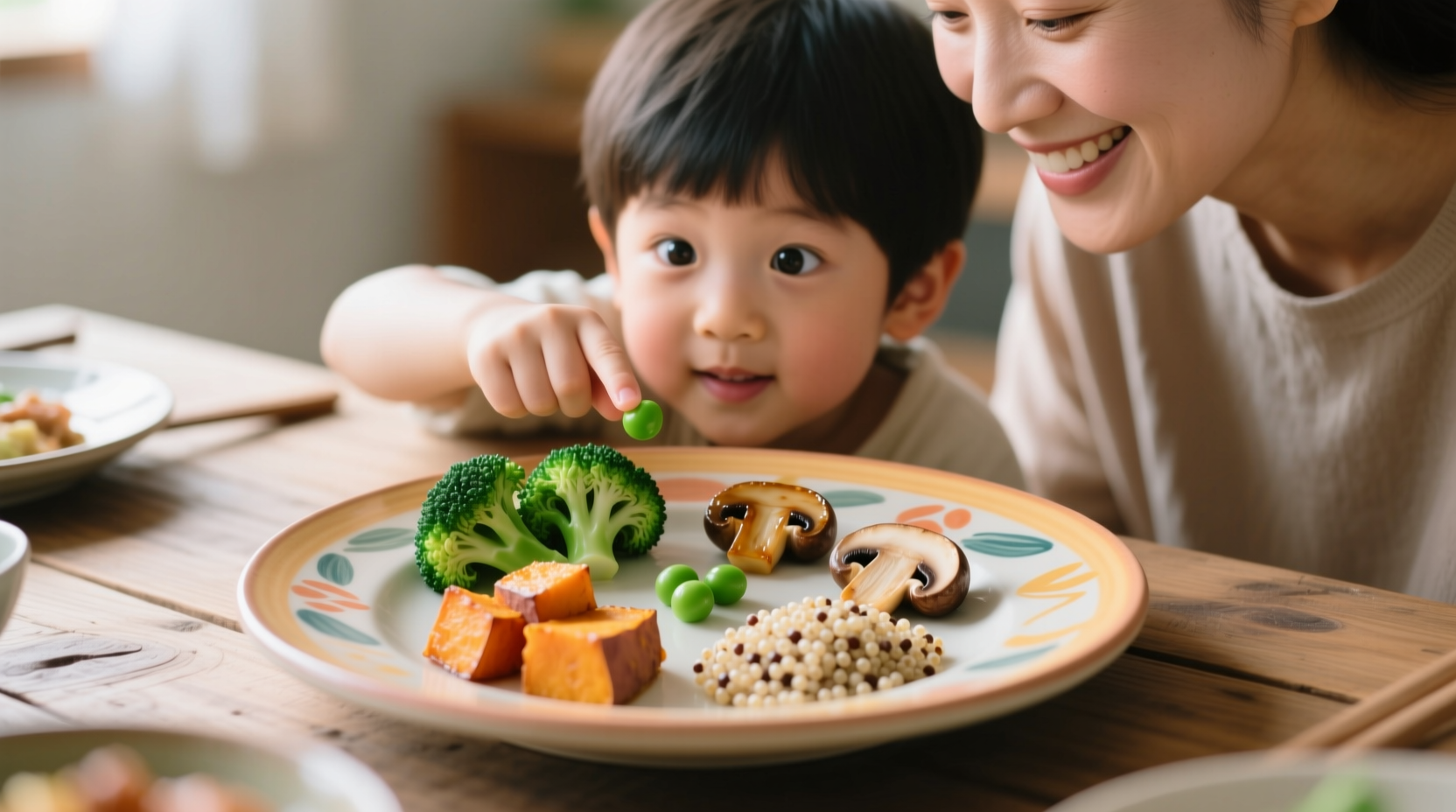 use a taste plate to get picky eaters to try new food