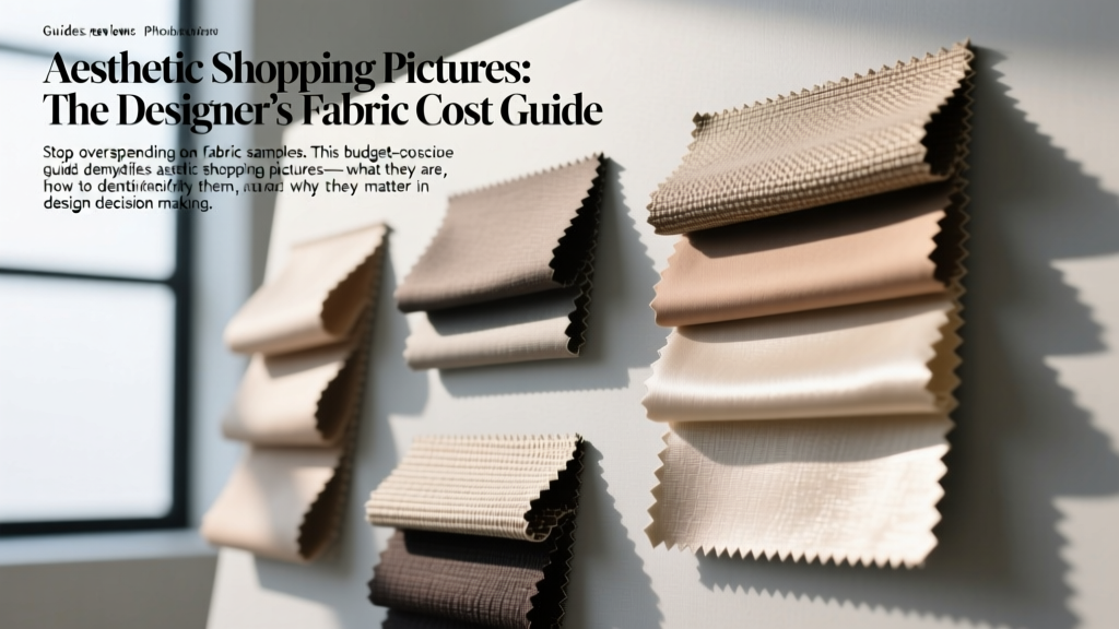 Aesthetic Shopping Pictures: The Designer’s Fabric Cost Guide