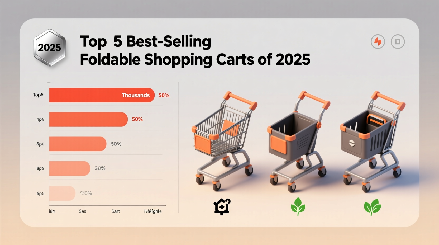 best selling shopping cart foldable