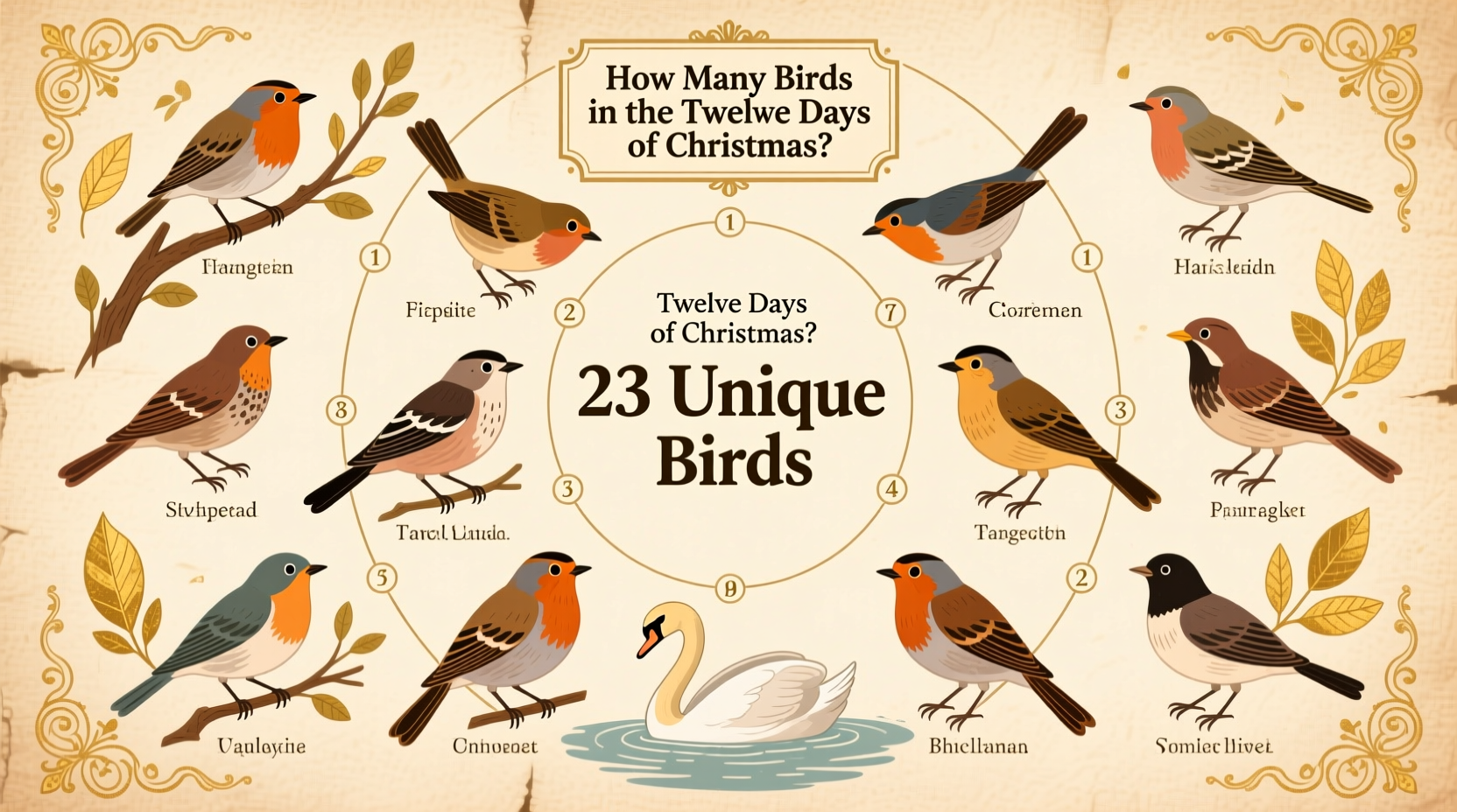 how many birds in the twelve days of christmas