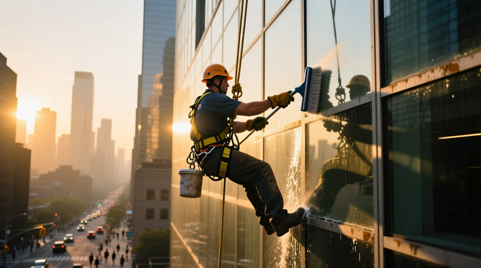 washing windows