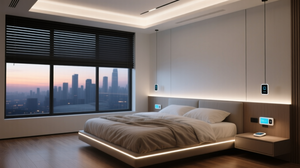 Smart Bedroom Lighting & Shade Integration for Seamless Interior Design