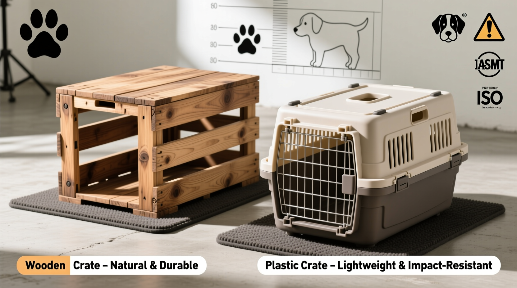 wooden vs plastic dog crates which one is actually safer and more durable