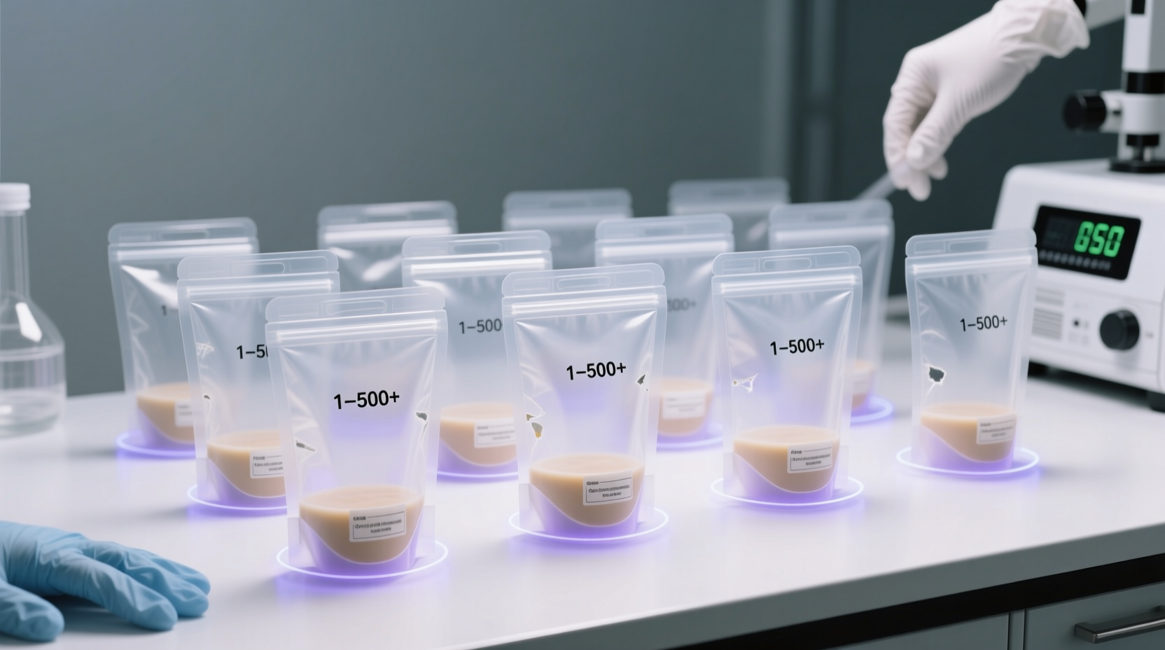 ozone sanitization for silicone pouches
