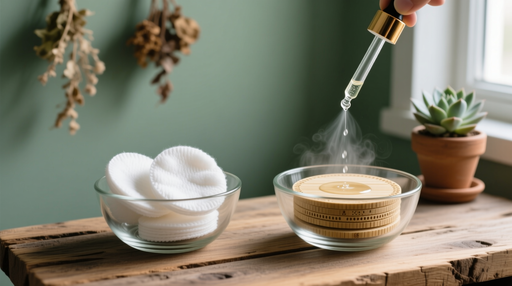 compostable cotton pads vs bamboo rounds which absorbs toner better