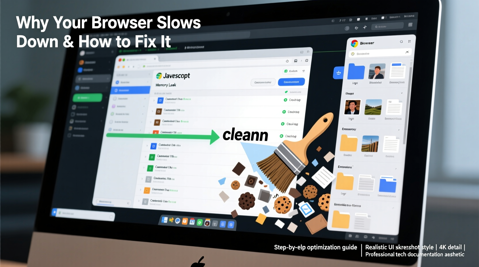 why does my browser slow down over time and how to clean it up