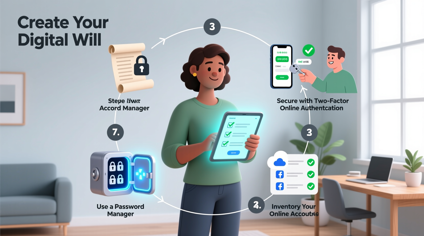 step by step guide to creating a digital will and securing online accounts