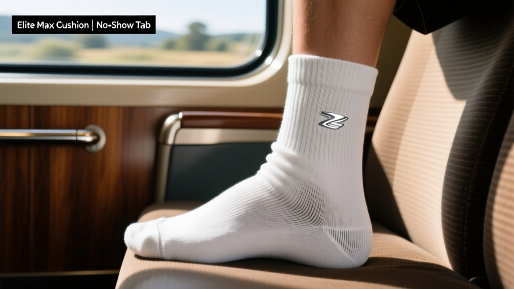 Feetures Elite Max Cushion No Show Tab Socks: Performance Engineering for High-Demand Travelers