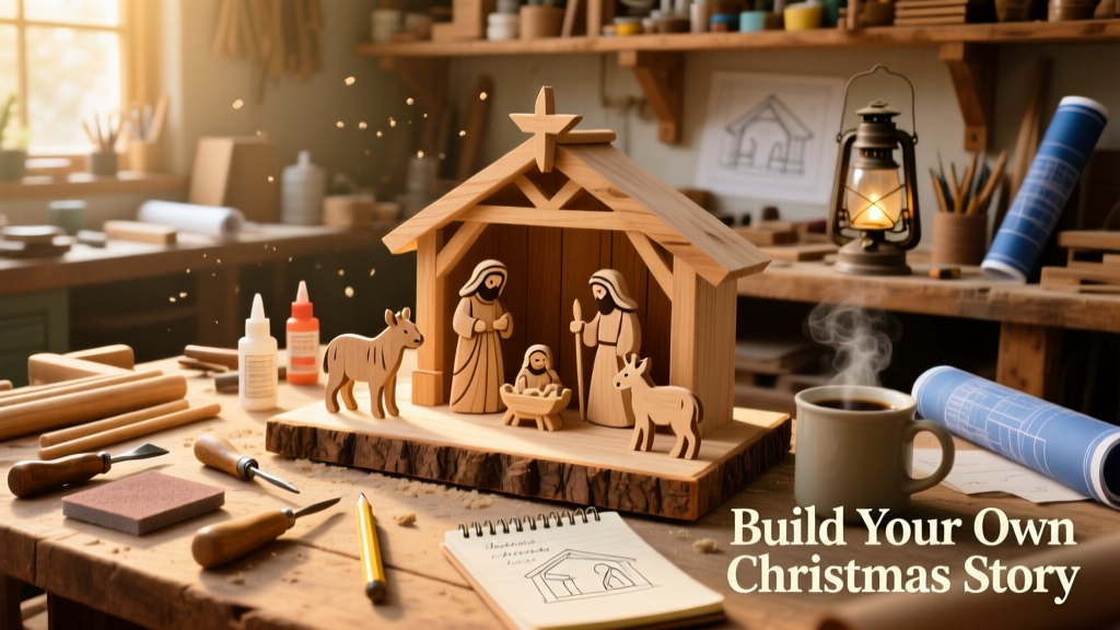 DIY Nativity Scene: Wood & Craft Supply Build