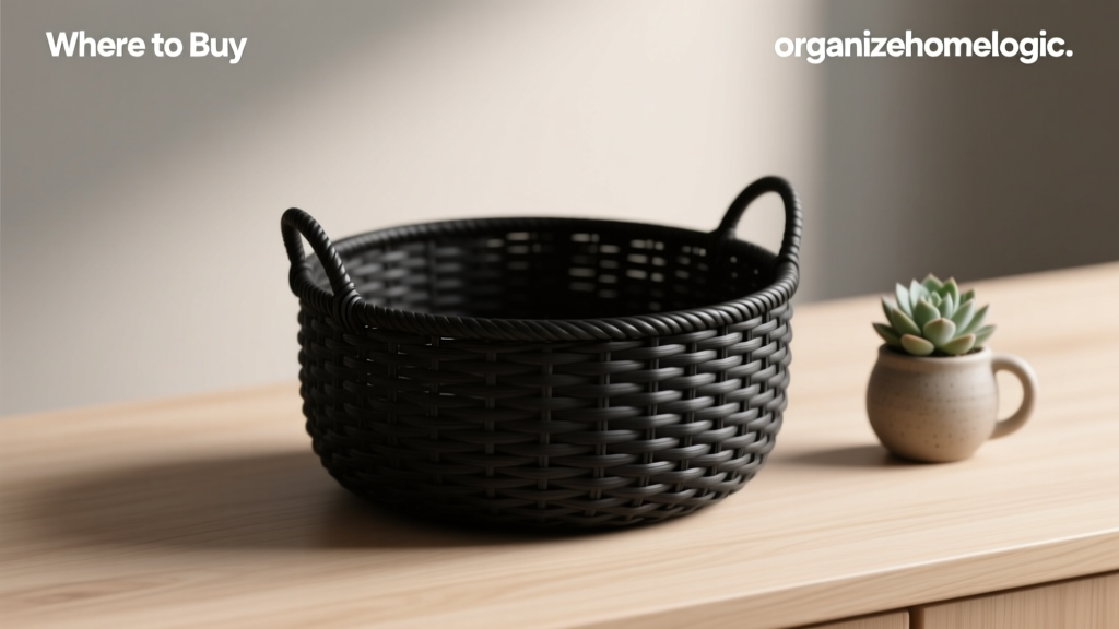 Where to Buy a Black Round Basket: Expert Buying Guide