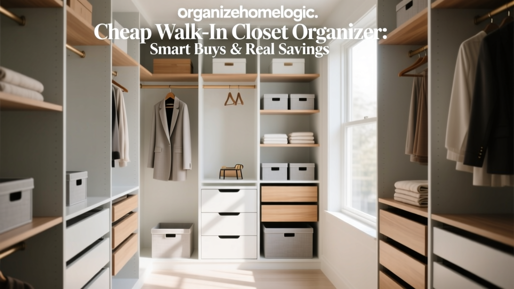 Cheap Walk-In Closet Organizer: Smart Buys & Real Savings