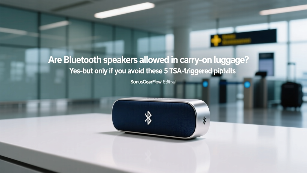 Are Bluetooth Speakers Aloid In Carry On Luggage