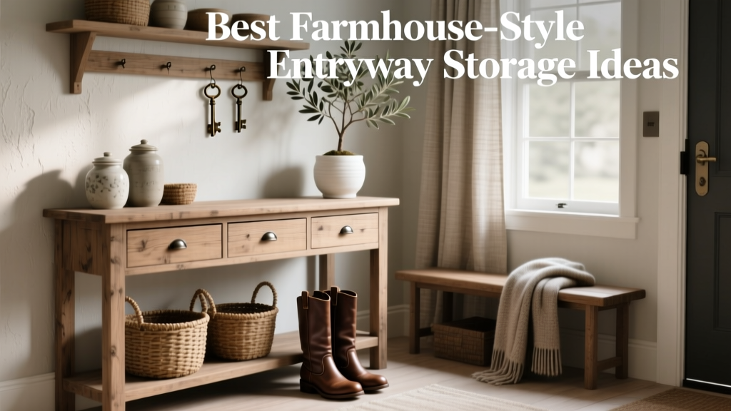 Best Farmhouse-Style Entryway Storage Ideas