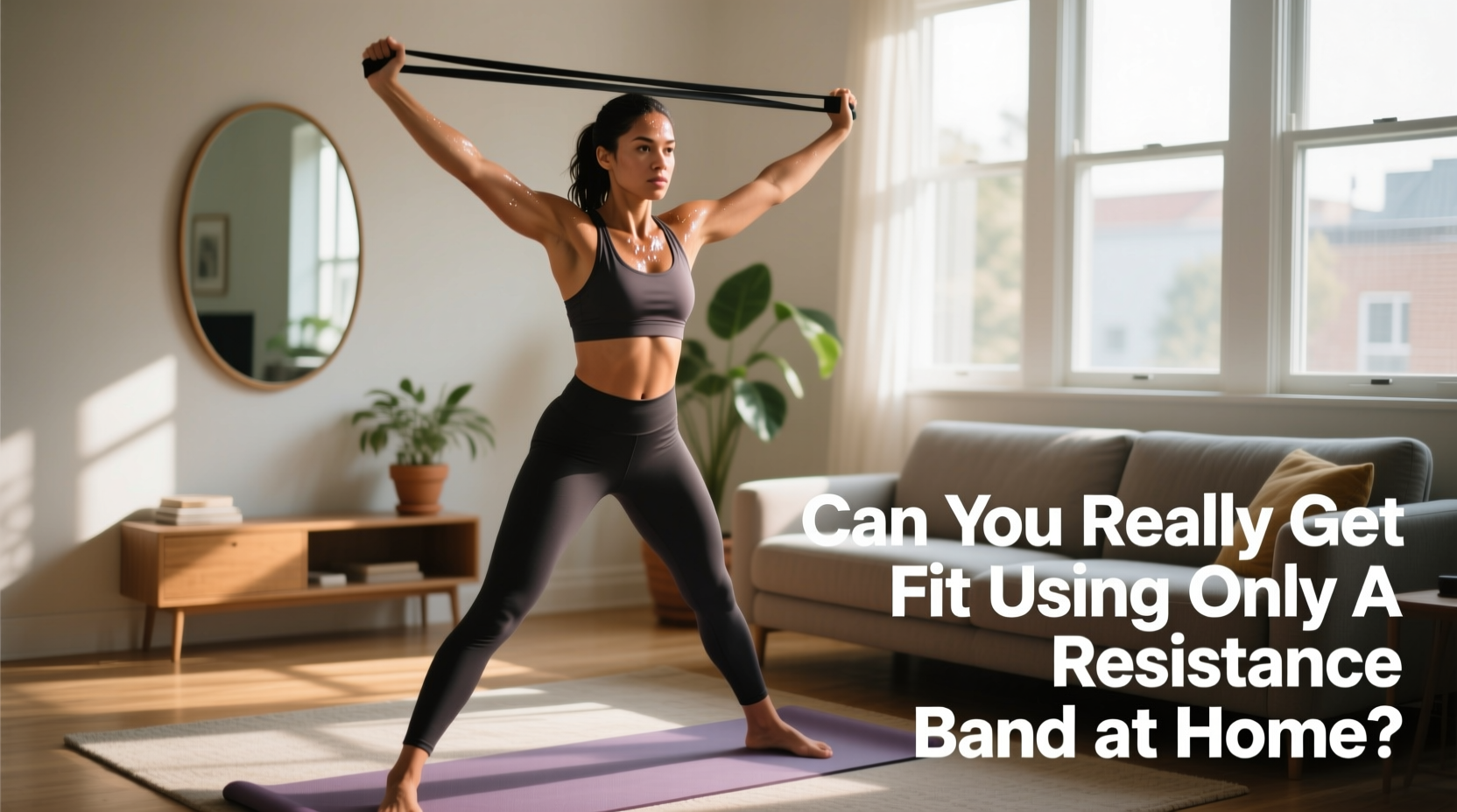 can you really get fit using only a resistance band at home