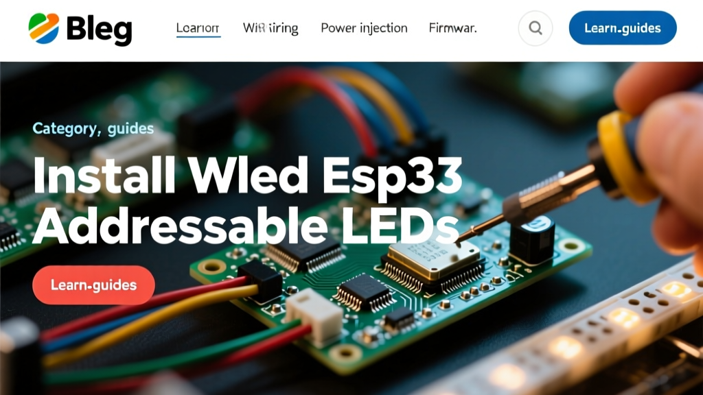 How to Install WLED on ESP32 for Addressable LED Strips