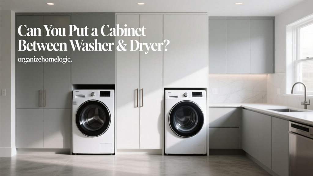 Can You Put a Cabinet Between Washer & Dryer?