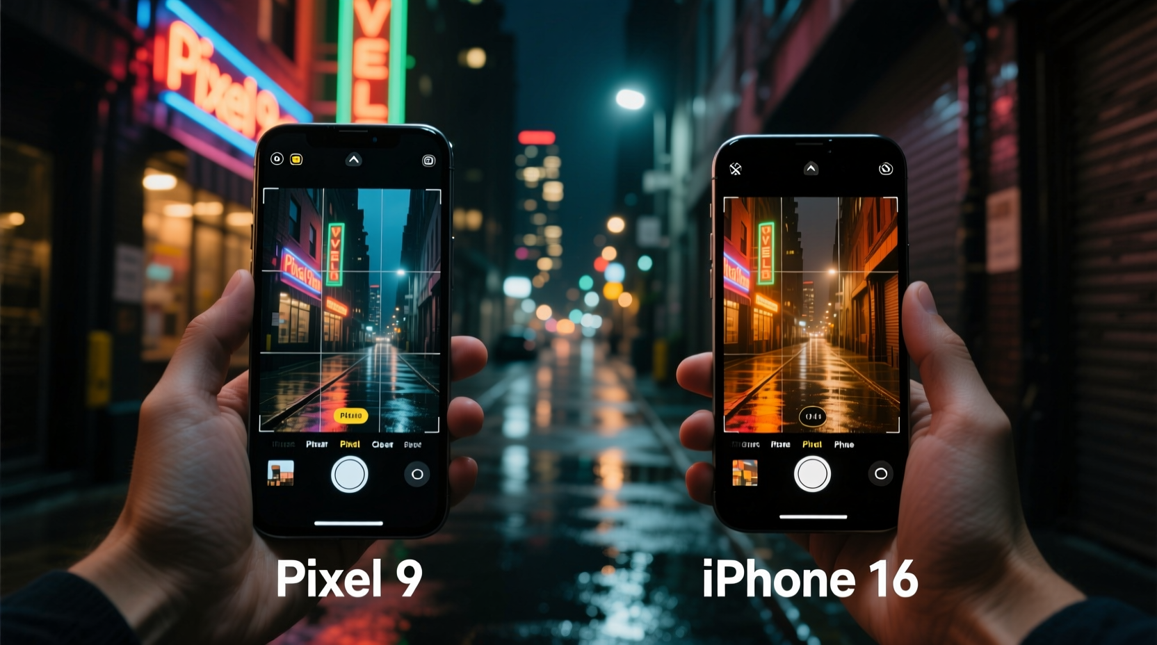 pixel 9 vs iphone 16 which phone camera handles low light better