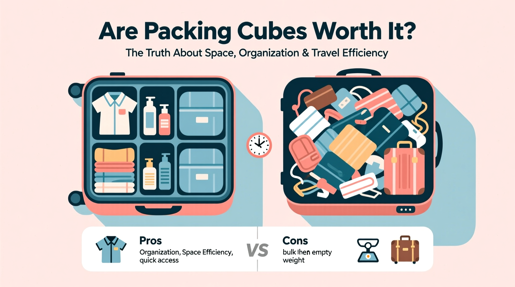 are packing cubes worth it or do they just take up more space in your suitcase