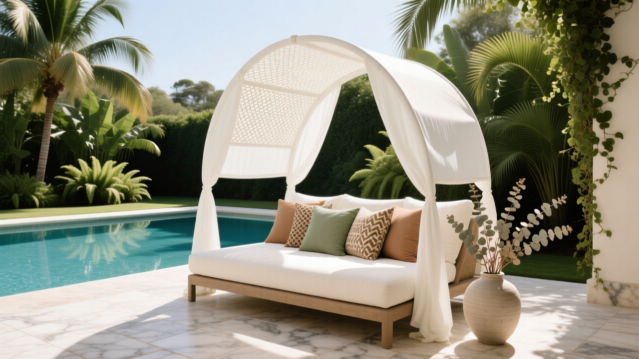Outdoor Daybeds With Canopy Shades