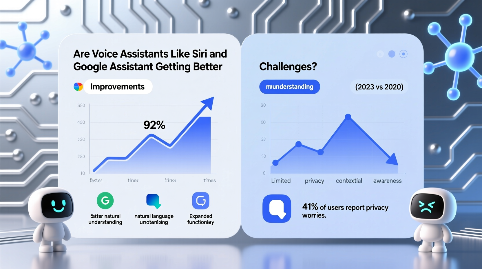 are voice assistants like siri and google assistant getting better or worse