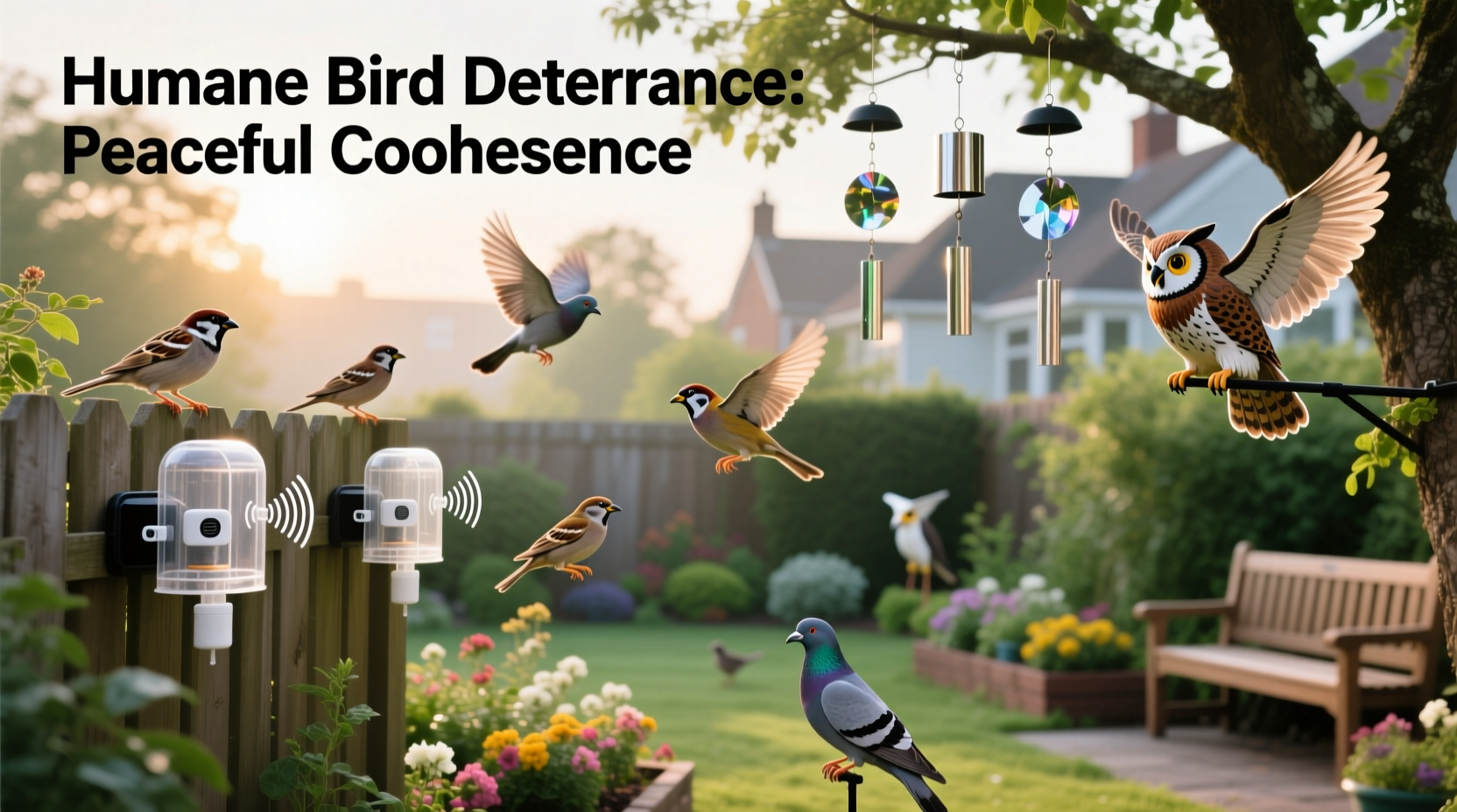How to Discourage Birds Humanely and Effectively