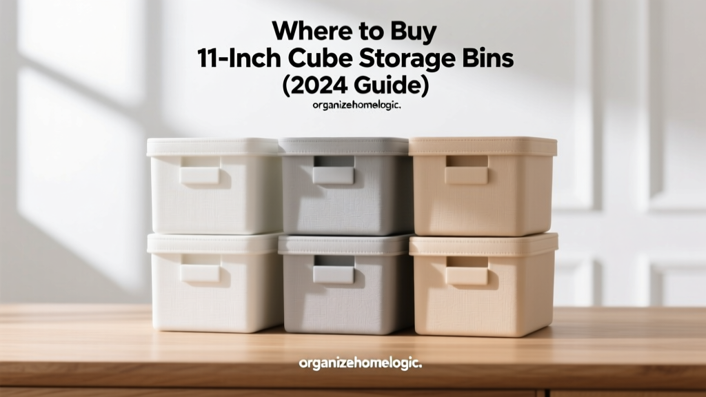 Where to Buy 11-Inch Cube Storage Bins (2024 Guide)