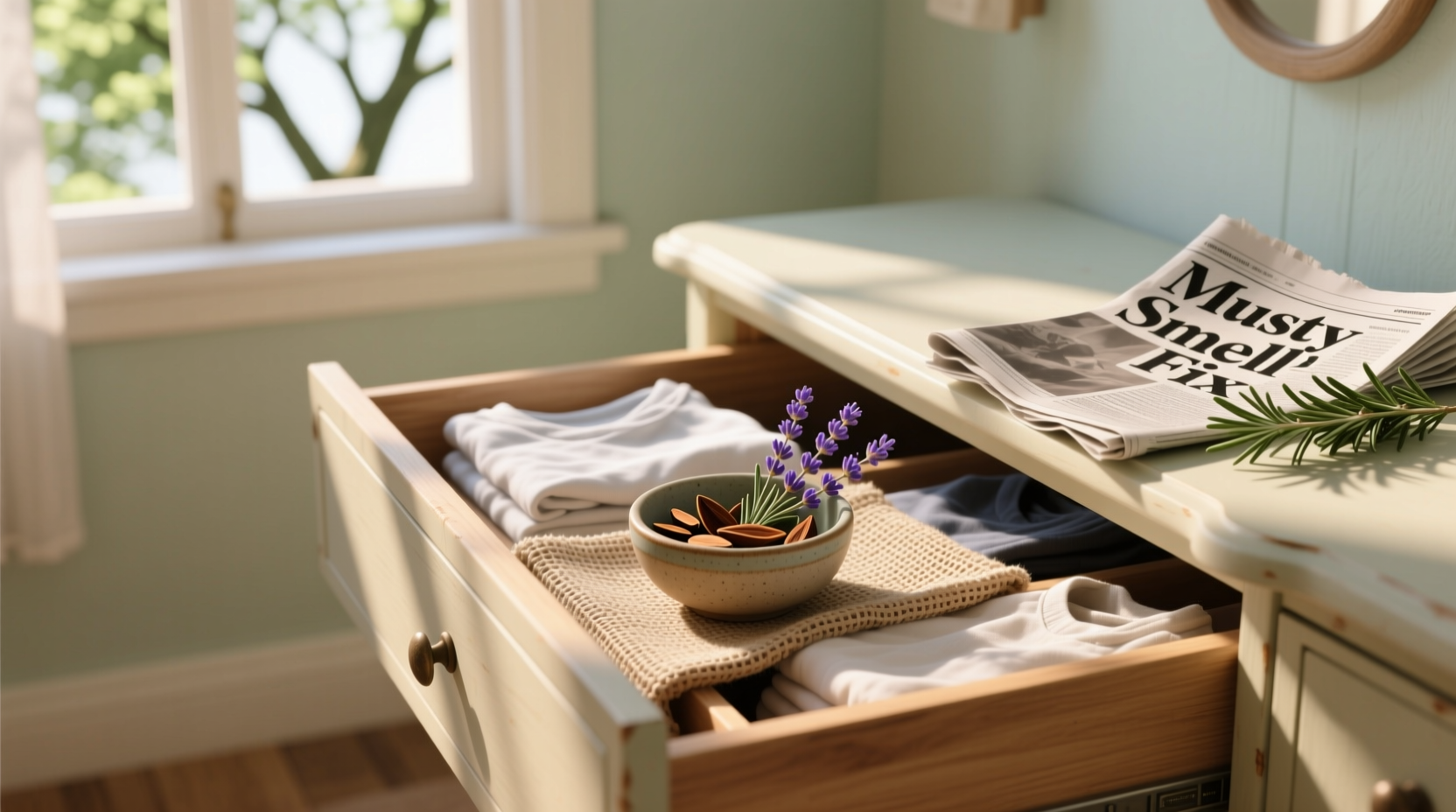 how to get rid of musty smell in drawers without using chemicals