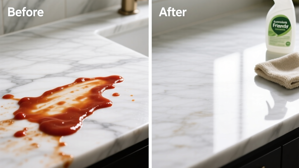 How to Remove Tomato Sauce from Marble Countertops