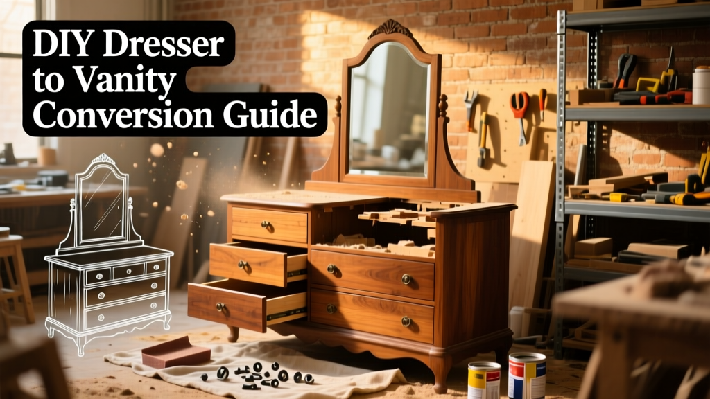 DIY Dresser to Vanity Conversion Guide
