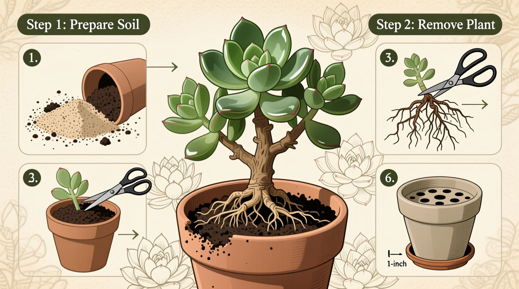 How To Repot Jade Plants