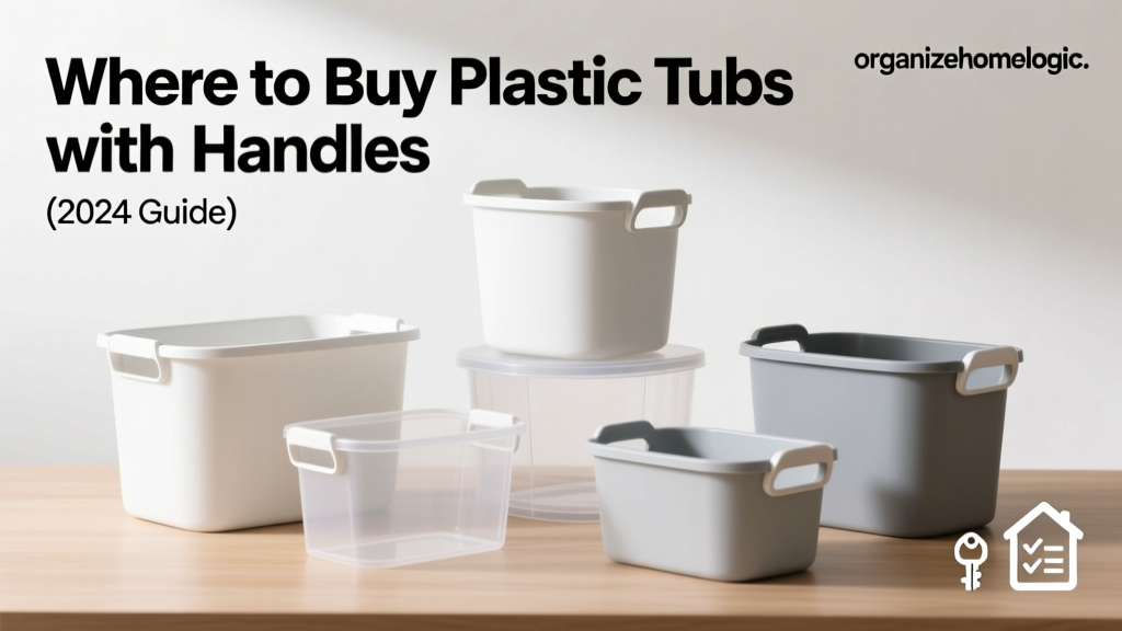 Where to Buy Plastic Tubs with Handles (2024 Guide)