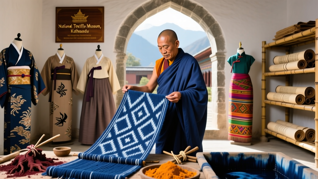 Nepali Guru Khatu Wool Dyeing And Temple Robe Rituals