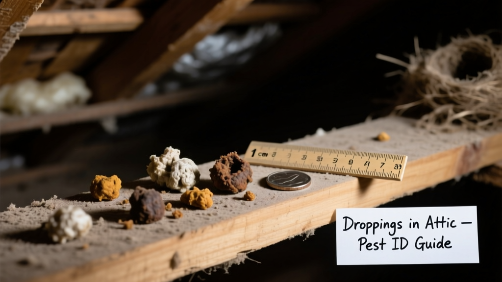 Droppings in Attic: What Pest Is It? Quick ID Guide
