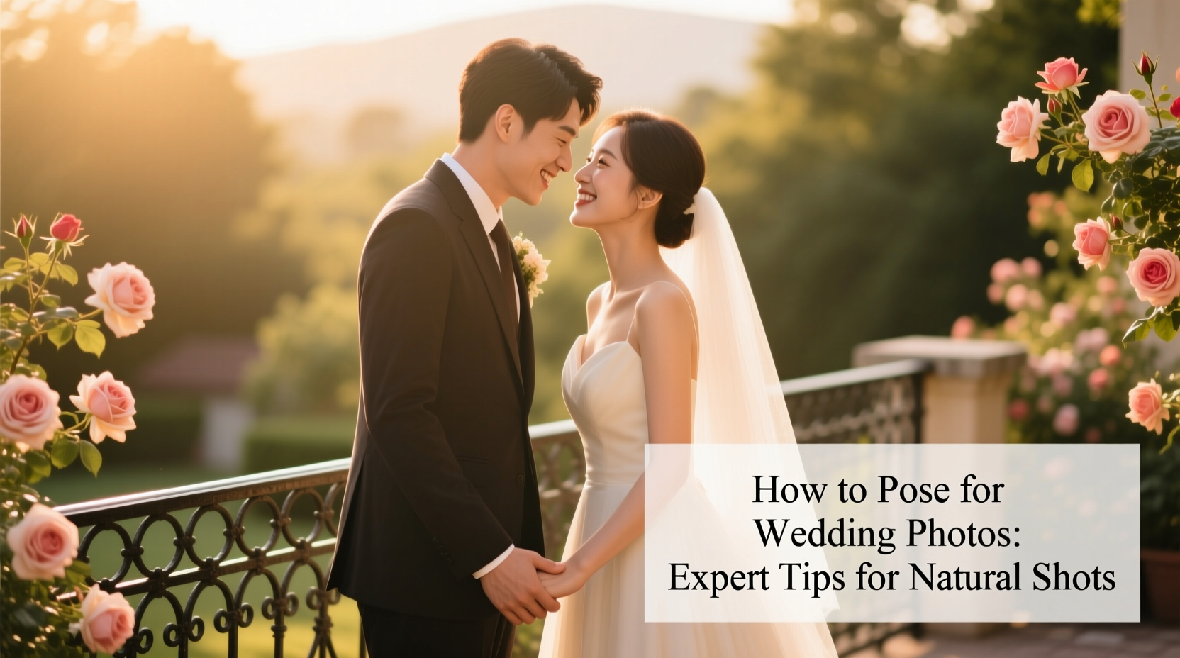 how to pose for wedding photos