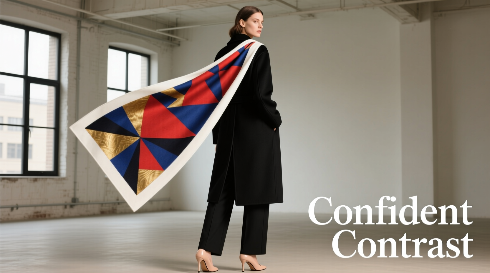 how to pair bold printed scarves with minimalist outfits without clashing