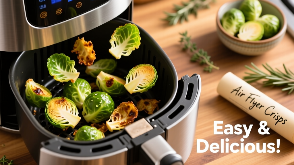 Crispy Brussels Sprout Leaves in Air Fryer (Easy!)