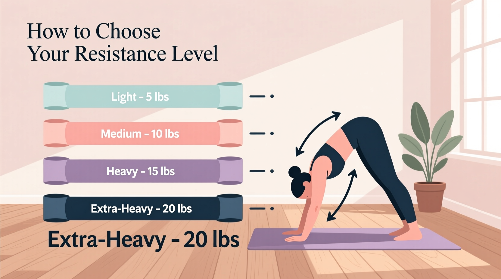 how to choose the right resistance level for yoga bands at home